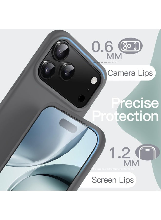 ACLIX iPhone 17 Pro Case Liquid Soft Silicone iPhone 17 Pro Cover Anti Scratch with Inside Microfiber Lining Shockproof Protective Phone Case for iPhone 17 Pro 6.3 inch - Image 3