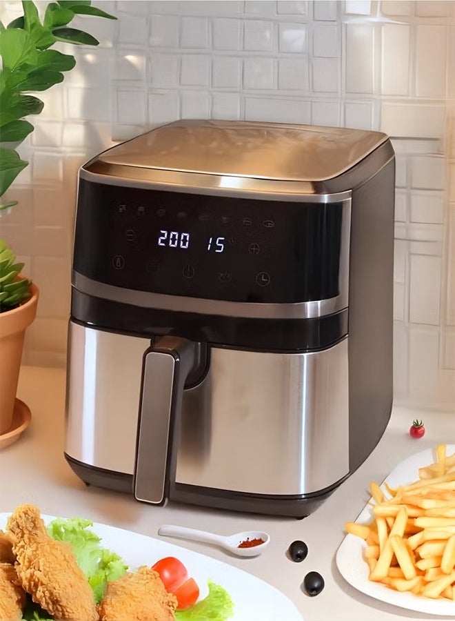 TOSCANA U Automatic Air Fryer 8L 1700W  with Digital Control, Preheat Function, and Overload Protection for Healthy Cooking without Oil - Image 2