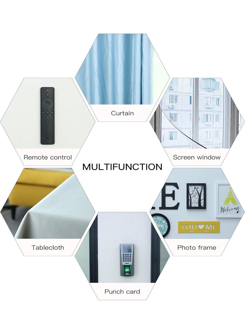 16 Feet Length 0.75 Inch Width Hook and Loop with Strong Self Adhesive Tape Strip Fastener - Image 5