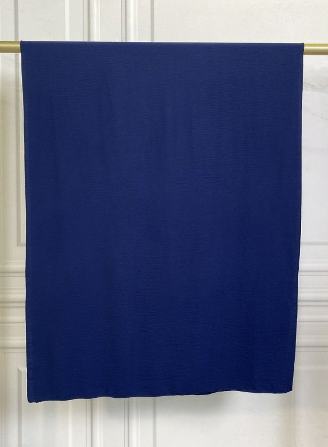 إسكدنيا Muslim Headscarf Solid Color Long Scarf Wrap Scarves For Women Blue