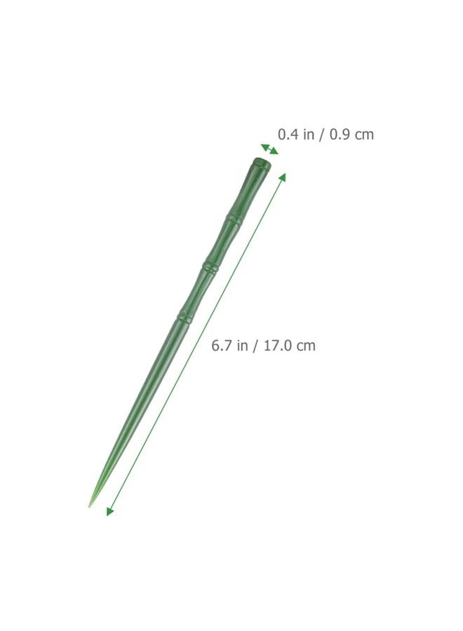 KALLORY Jade Hair Sticks Chinese Hair Chopstick Vintage Hairpin Bun Hairstyles Decorative Holder for Women Girls Long Hair Accessories 1 Count (Pack of 1) - Image 2
