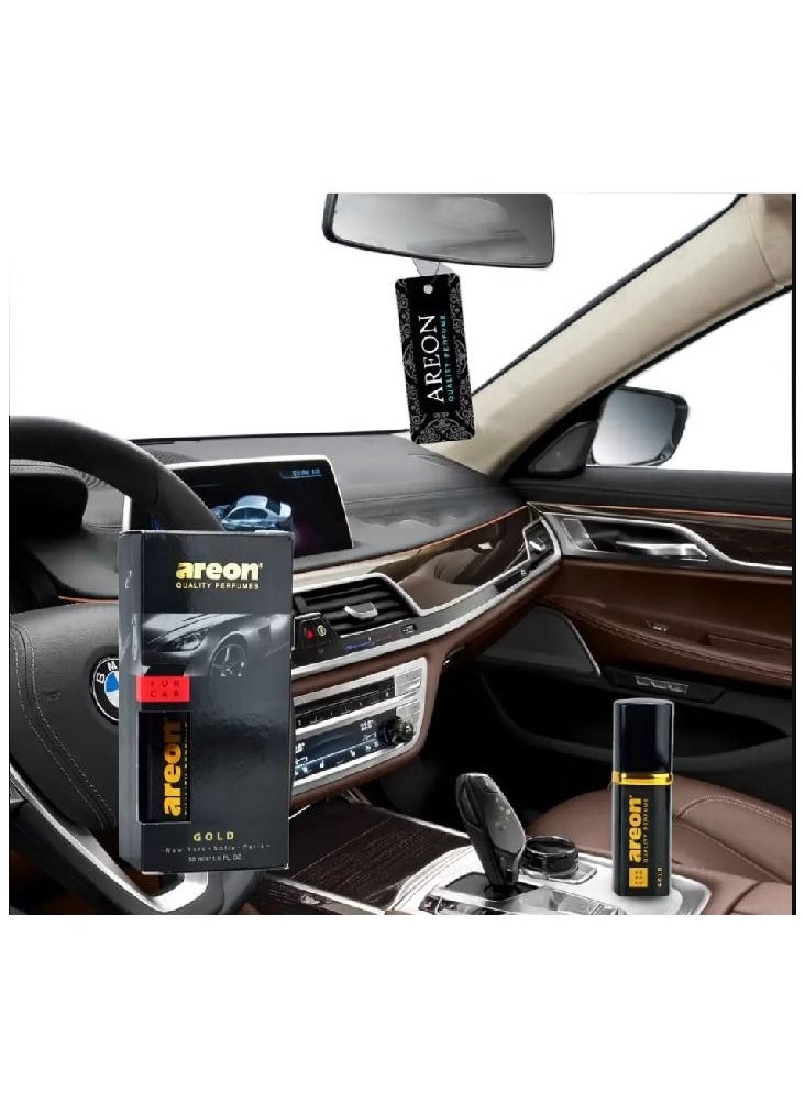 Areon - Air Freshener Car Perfume 50 Ml Gold - Image 1
