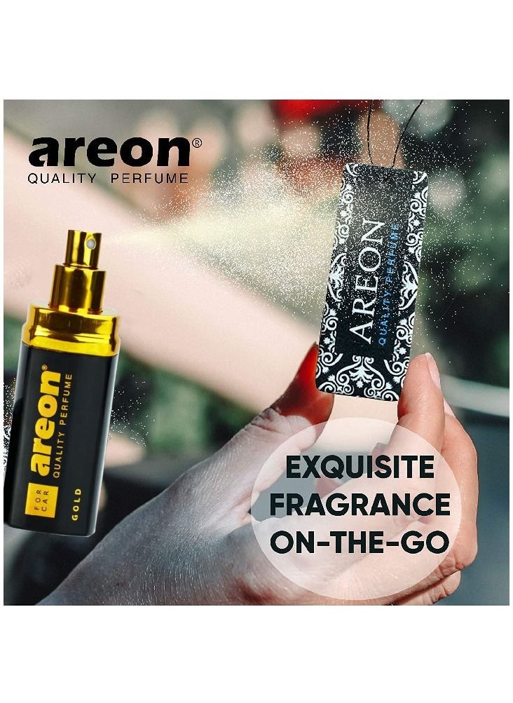 Areon - Air Freshener Car Perfume 50 Ml Gold - Image 1