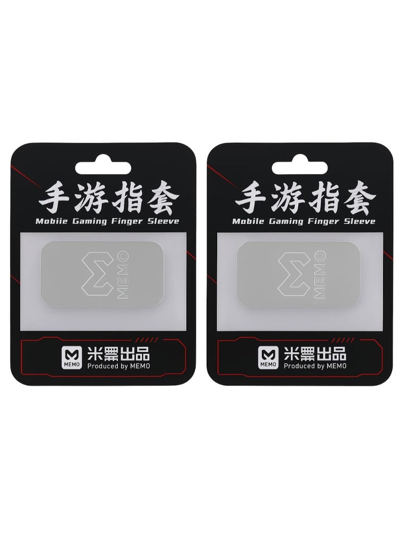 Memo Gaming Finger 2 Sleeves (PAIR)– Ultra-Thin 0.15mm Seamless Fit, Sweatproof & Breathable, Anti-Slip Touchscreen Enhancers for Mobile Gaming - Image 1