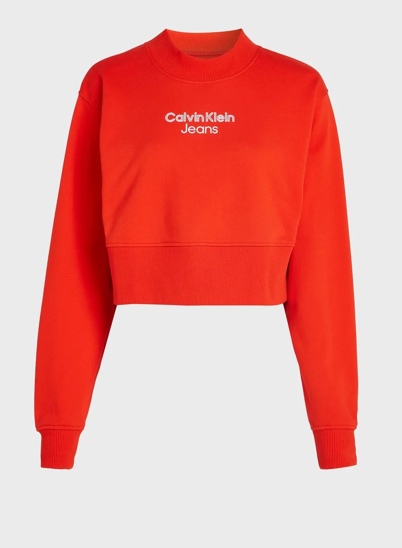 Calvin Klein Jeans Logo Detail Sweatshirt