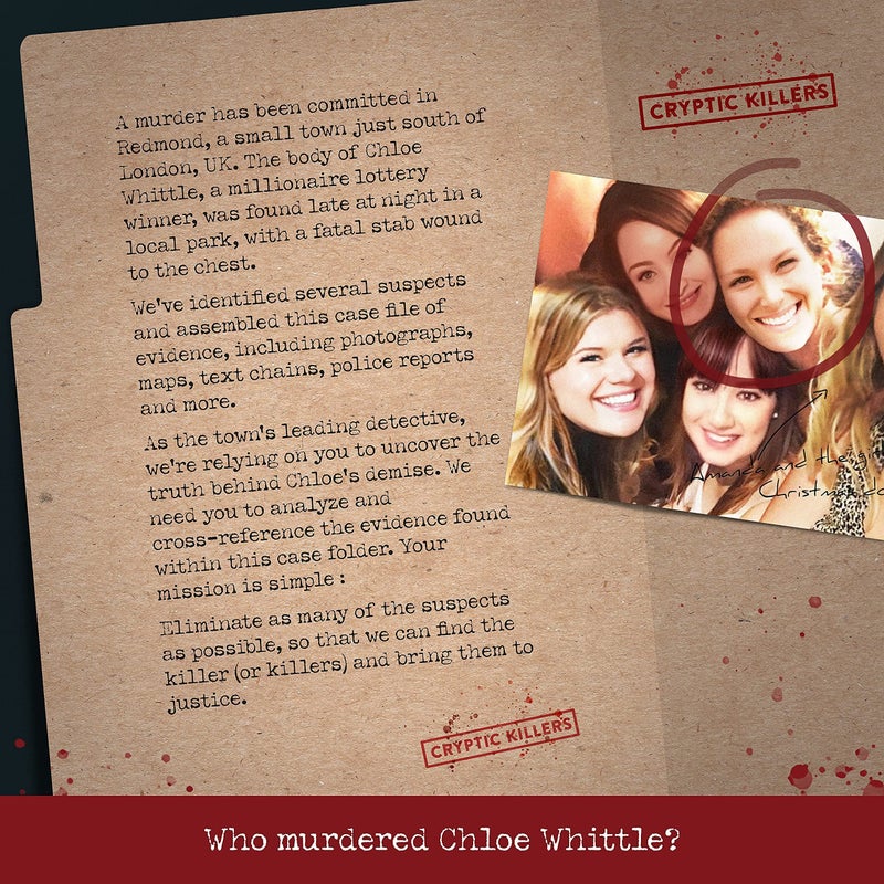 Cryptic Killers Unsolved Murder Mystery Game - Cold Case File Investigation - Detective Clues/Evidence - Solve The Crime - for Individuals, Date Nights & Party Groups - Murder of a Millionaire - Image 2
