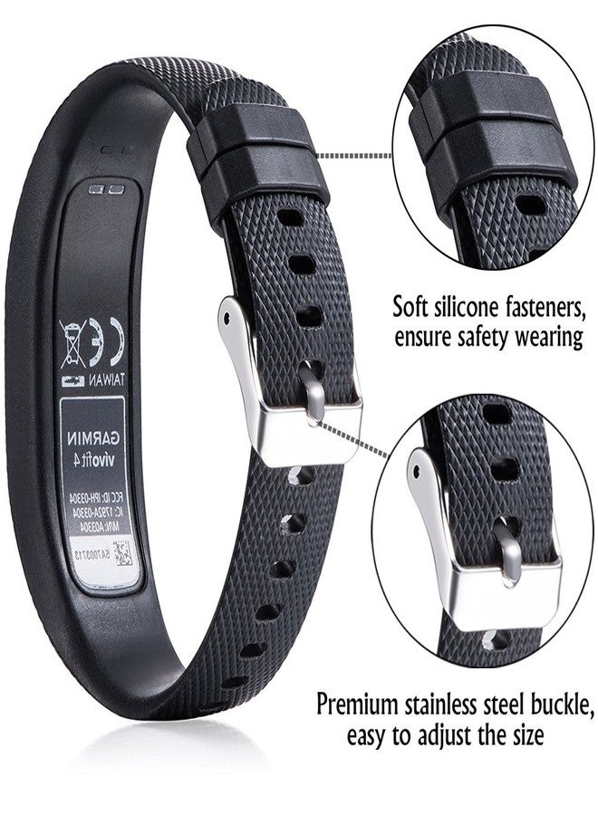 QGHXO Band for Garmin Vivofit 4, Soft Silicone Replacement Watch Band Strap for Garmin Vivofit 4 Activity Tracker - Image 4