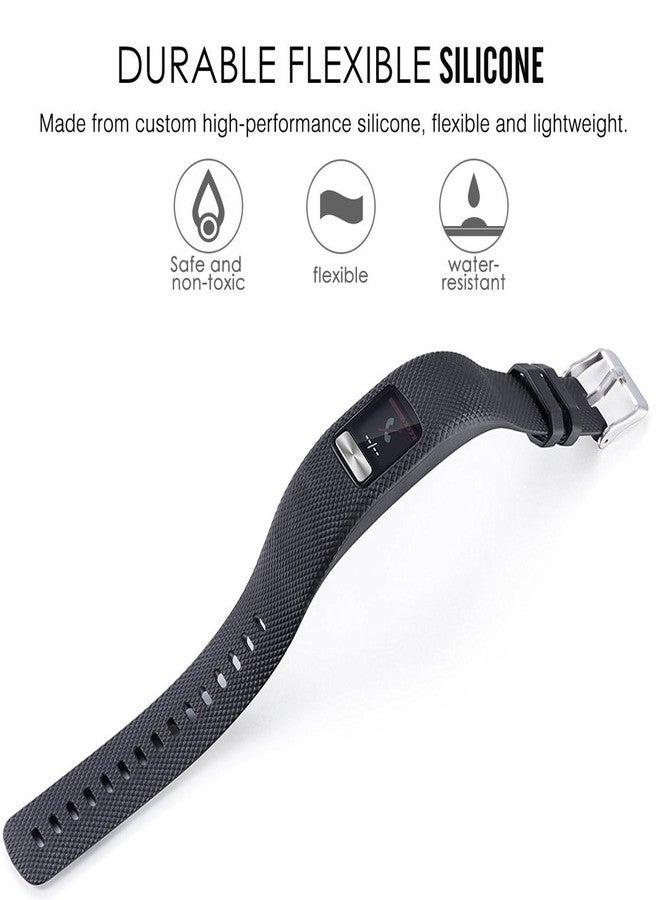 QGHXO Band for Garmin Vivofit 4, Soft Silicone Replacement Watch Band Strap for Garmin Vivofit 4 Activity Tracker - Image 3
