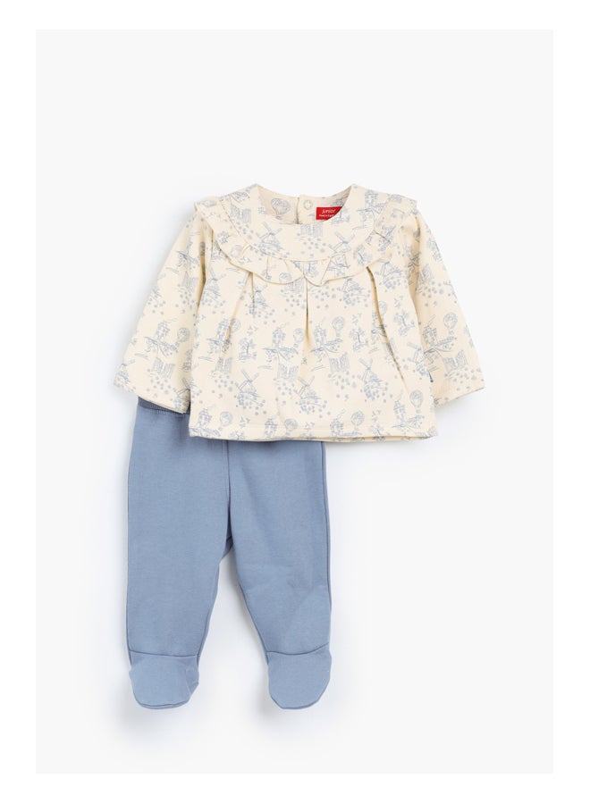 Junior Baby Girls Pyjama Set - Image 1