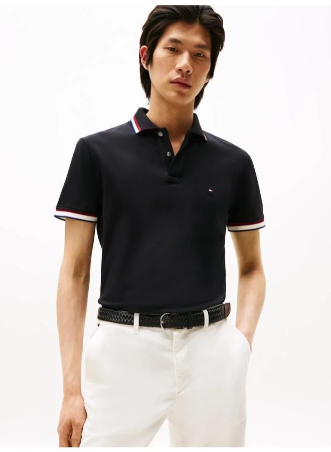 تومي هيلفيغر Logo Slim Fit Polo