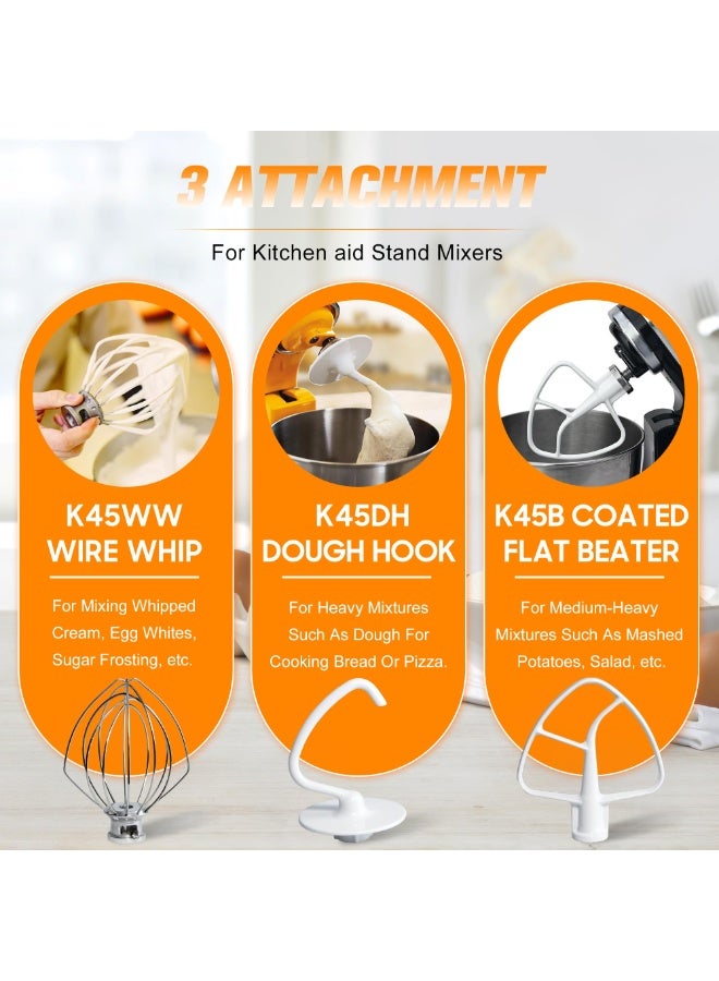 Bukela Mixer Accessories – Replacement Parts for Hand Mixer, Dough Hooks, Beaters, Whisk Set - Image 5