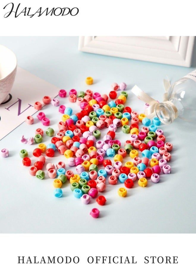 100PCS Hair Claw Clips Mini Hair Bangs Rainbow Beads Clip Lovely Candy Colors Plastic Hairpins for Hair Braids Tiny Claws Hair Accessories for Girls and Women Ideal for Daily Styling and Hair Management - Image 4