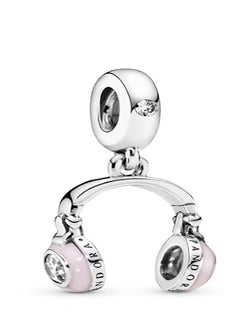 Pandora Violet قلادة سماعة رأس مجوهرات من الفضة الاسترلينية 925 مزينة بكوكبات الزركونيا المكعبة  - Image 1