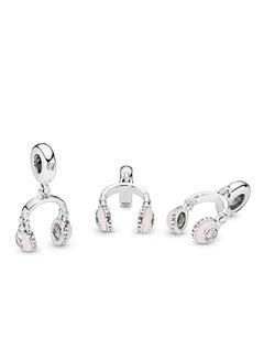 Pandora Violet قلادة سماعة رأس مجوهرات من الفضة الاسترلينية 925 مزينة بكوكبات الزركونيا المكعبة  - Image 3