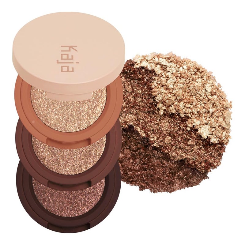Kaja Eye Bento Collection - Bouncy Eyeshadow Trio | Gilded Bronze Tones, Travel Size, 03 Toasted Caramel, 2019 Allure Best of Beauty Award, 0.03 Oz - Image 1