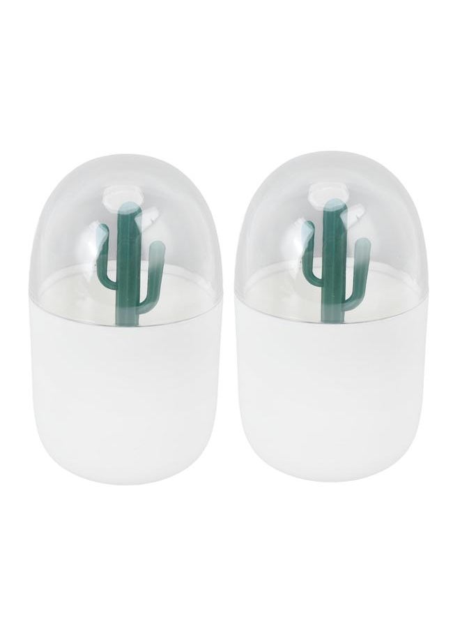 Thoraya 2pcs Multi Purpose Toothpick Box Cute Cactus Shaped Decor Reusable Cotton Swab Storage Box for Home Office  - Image 4