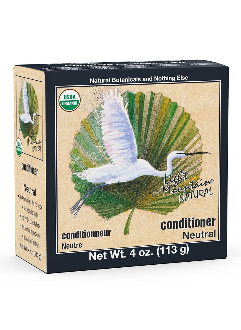 Light Mountain - Light Mountain Henna Hair Color & Conditioner - Neutral Hair Dye for Men/Women with Conditioning Botanicals for Shiny Hair, 4 Oz - Image 1