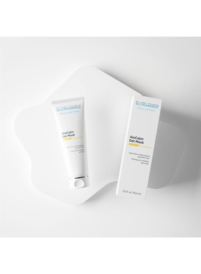 Schrammek Alocalm Gel Mask (2.5 Fl Oz) Intensive Aloe Vera & Hyaluronic Acid Soothes & Hydrates Stressed Skin All Skin Types Reduces Redness &Inflammation Postsun Care Skin Care Dr - Image 5