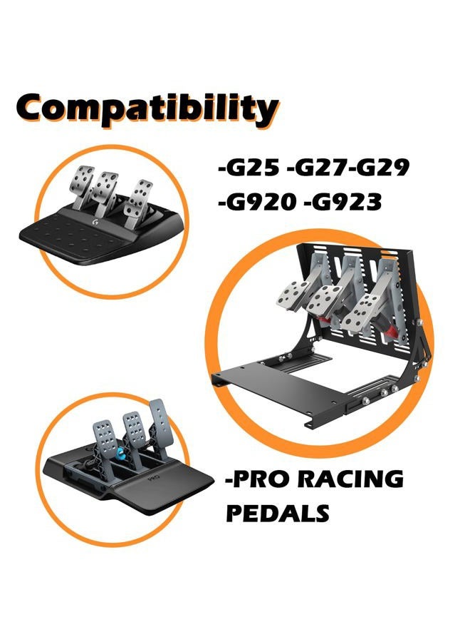 JOYORAN Sim Racing Reverse Pedal Kit - Suitable for Logitech G PRO/G923/G920/G29/G27/G25 (Logitech pedals not included) - Image 3