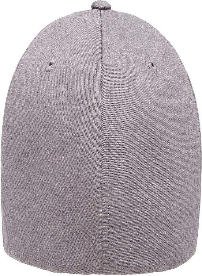 FASHOLIC Casual Flexifit Polyester Plane Baseball Solid Color Fashion Summer Cap for Men Women (Grey) - Image 3