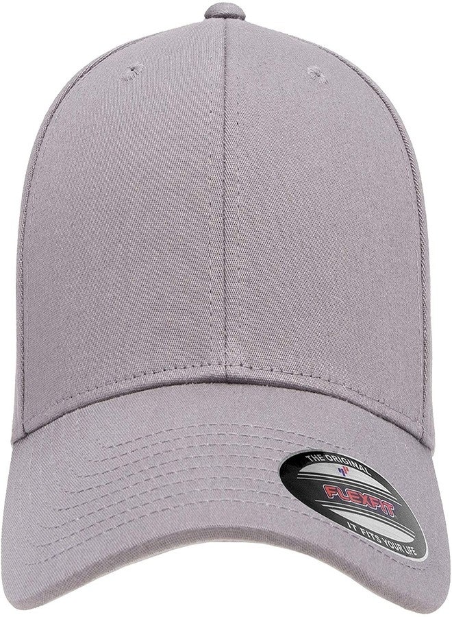 FASHOLIC Casual Flexifit Polyester Plane Baseball Solid Color Fashion Summer Cap for Men Women (Grey) - Image 4