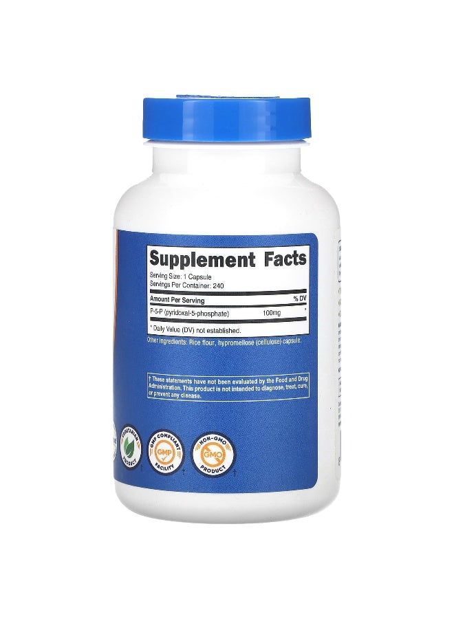 Nutricost, P-5-P, 100 mg, 240 Capsules (Packaging may vary) - Image 2