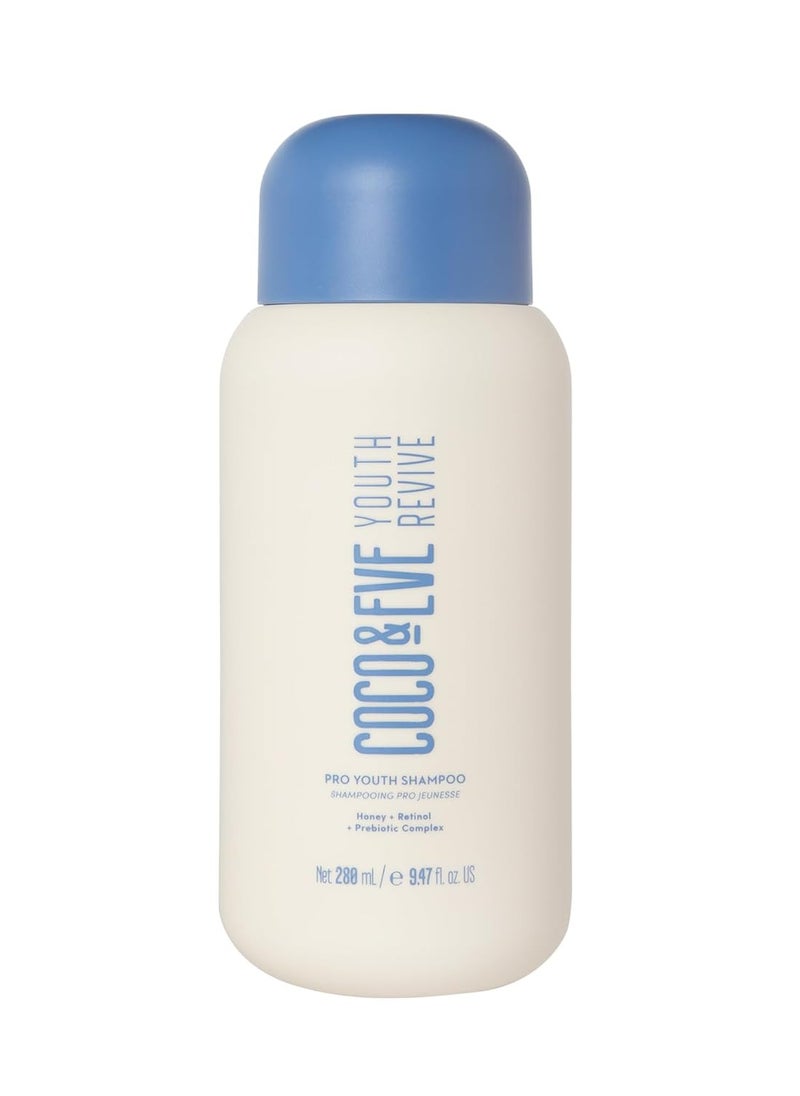 COCO & EVE - Coco & Eve Youth Revive Pro Youth Shampoo. With Honey, Retinol, and Prebiotics for Strength, Shine, Volumized hair, and a Healthy Scalp. Anti-Aging Shampoo for Youthful Hair (9.47 fl oz) - Image 1