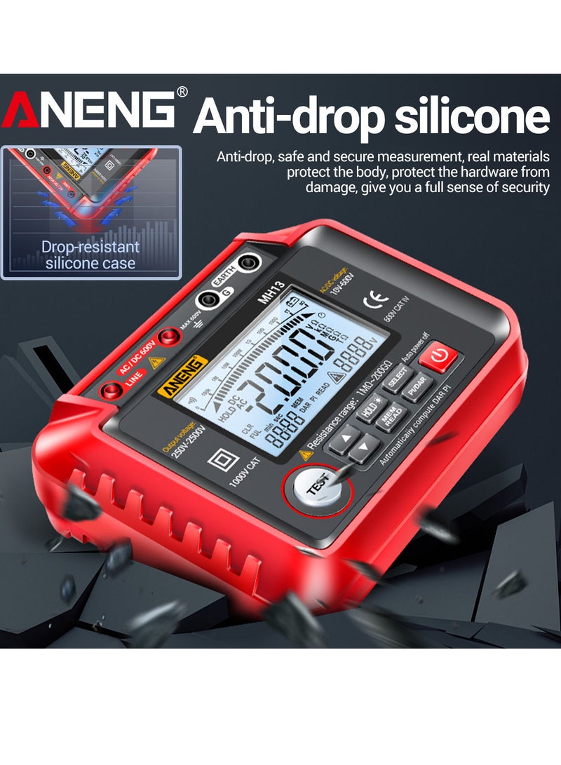 ANENG MH13 250V-2500V Digital Insulation Resistance Tester  - Image 4