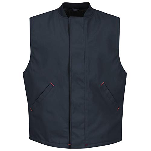 Red Kap Men's Blended Duck Insulated Vest, Navy Duck, Small - Image 1