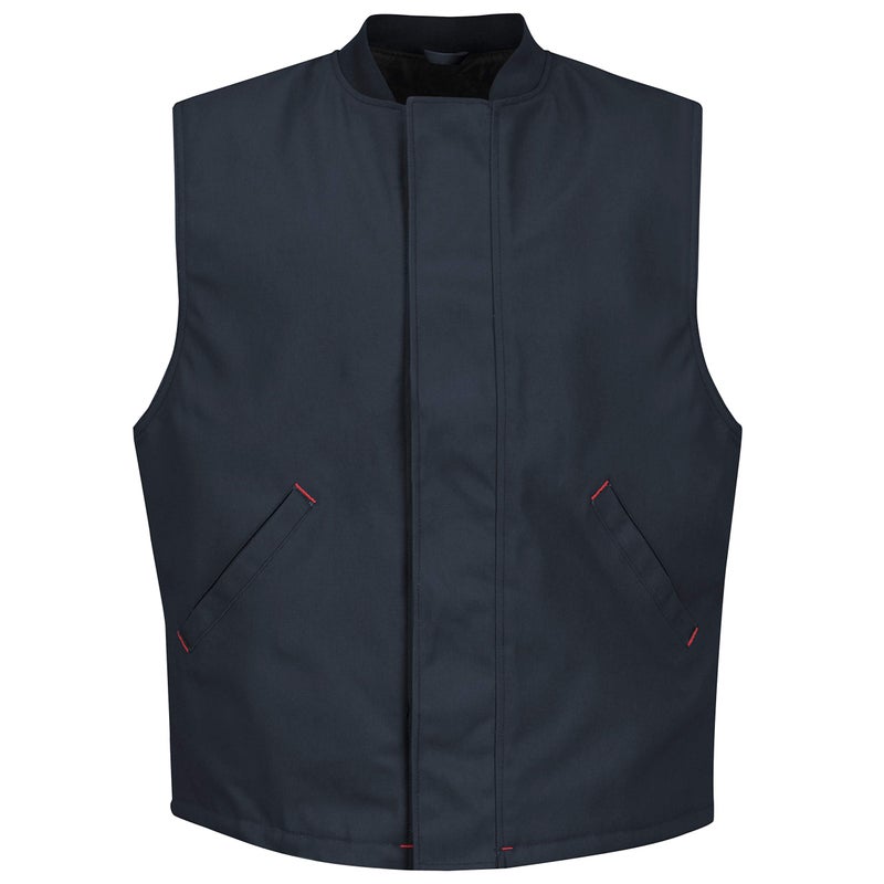 Red Kap Men's Blended Duck Insulated Vest, Navy Duck, Small - Image 4