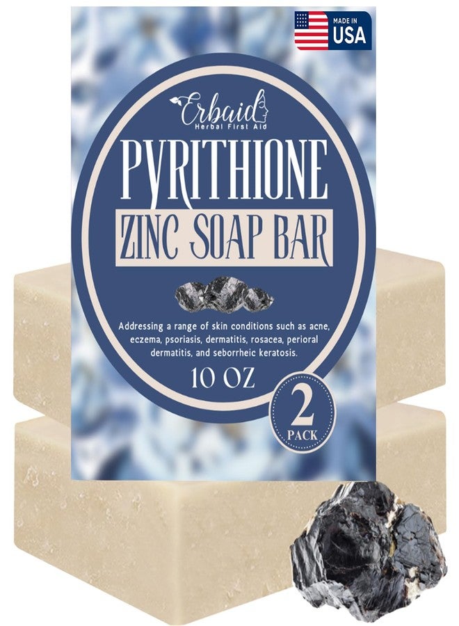 Erbaid Pyrithione Zinc Soap Bar for Face & Body, 4oz | 2% ZnP Bar Soap Skin Repair Cleanser for Acne, Rosacea, Eczema, Dermatitis, Psoriasis, Itching | Cleansing, Calming Zinc Facial Wash Made in USA - Image 1