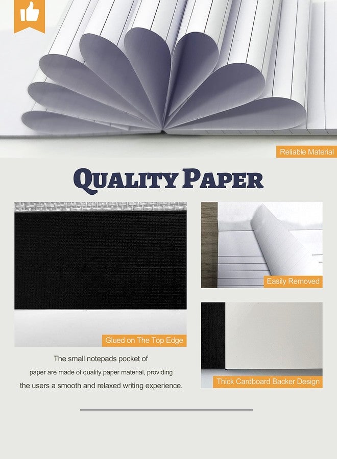 Aidunmis 10 Pack Small Note Pads 3x5 Lined Writing Pads Mini Notepads Small Pads of Paper 3x5 With 30 Sheets per Notepad 80Gsm Paper Pads Mini Legal Pads 3x5 Inch Pocket Notebook for Taking Notes and Reminders - Image 3