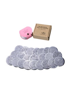 PUEEN PUEEN Nail Art Stamp Collection Set 24B-L STAMPING BUFFET - LEISURE - NEW Set of 24 All You Can Stamp Full Size Stamping Image Plates Manicure DIY (Infinite Images With Your Creativity) Now with 