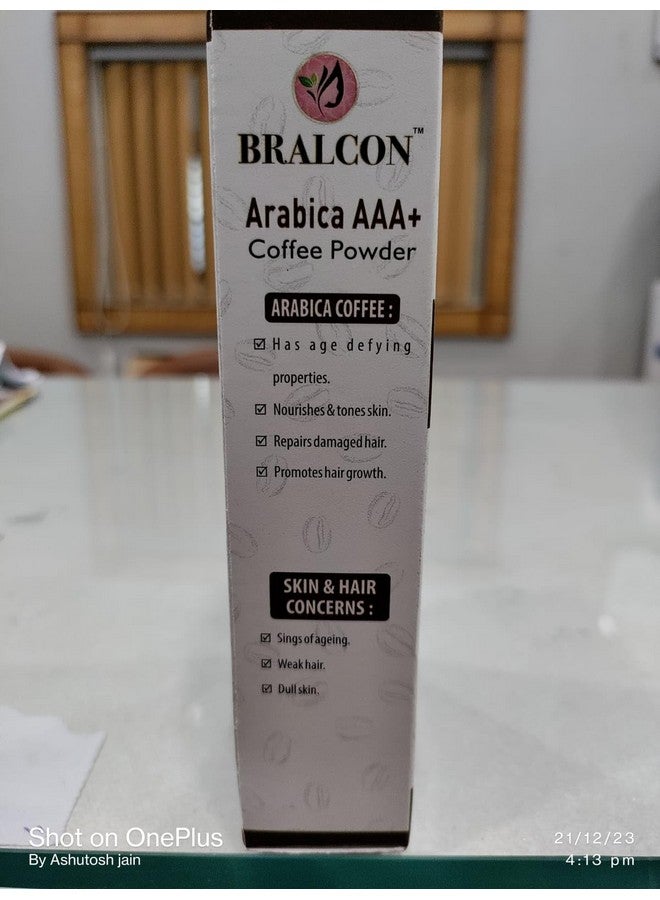 BRALCON Organic Arabica AAA+ Coffee Powder-100g|Coffee Powder Body Scrub Tan Removal|100% Natural Coffee Powder for Skin & Hair|Minimizes Fine Lines, Wrinkles,Strengthens Hair Follicles|Skin whitening - Image 3