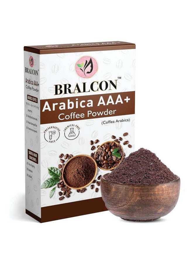 BRALCON Organic Arabica AAA+ Coffee Powder-100g|Coffee Powder Body Scrub Tan Removal|100% Natural Coffee Powder for Skin & Hair|Minimizes Fine Lines, Wrinkles,Strengthens Hair Follicles|Skin whitening - Image 1