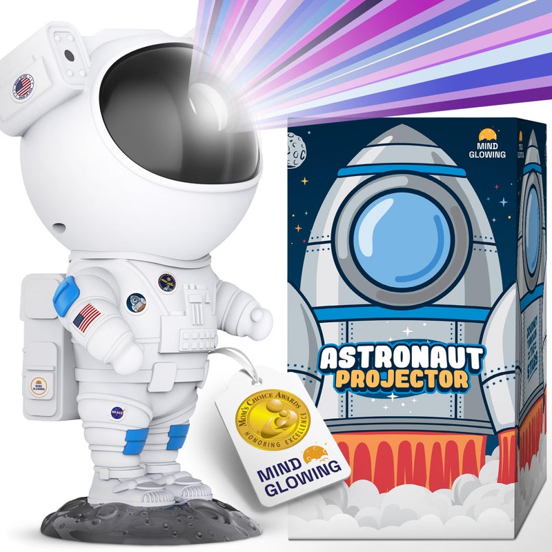 Mind-Glowing Astronaut Galaxy Projector - Spaceman Projector with Remote, Timer, Star & Nebula Modes - Dimmable Astronaut Night Light for Kids Space Decor - Cool Birthday Gift for 5-10 Year Old Boys - Image 1