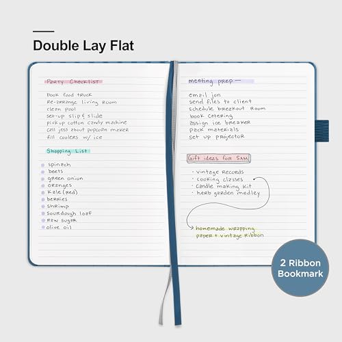 &And Per Se ⩓ Per Se Lined Journal Notebook for Women&Men with Pattern, 160 Pages 100GSM Thick Paper, A5 Hardcover Journals for Writing(Blue) - Image 3