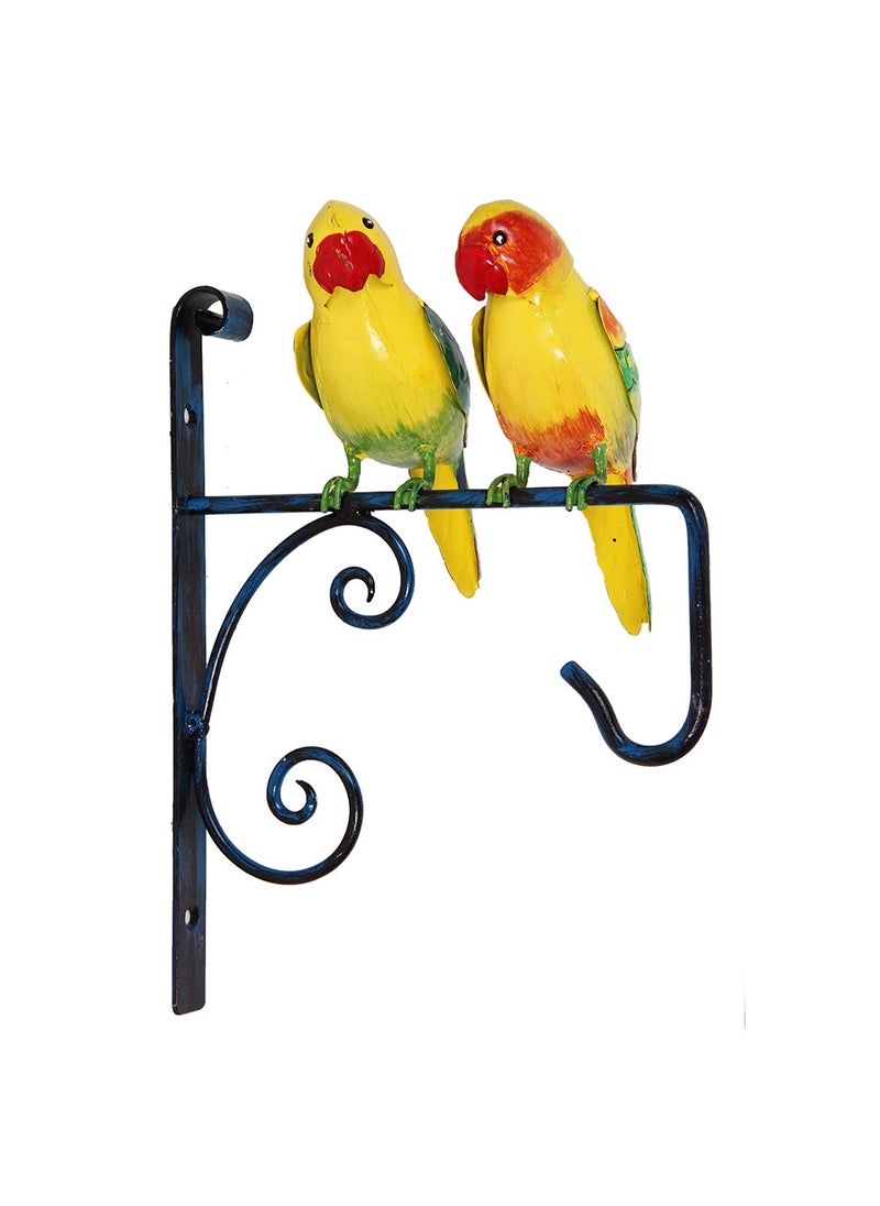 Wonderland Wonderland Two Parrots Wall Hook/Hanger/Planter Hanger (Home Decor, Garden Decor, Gift, Gifting)  - Image 1