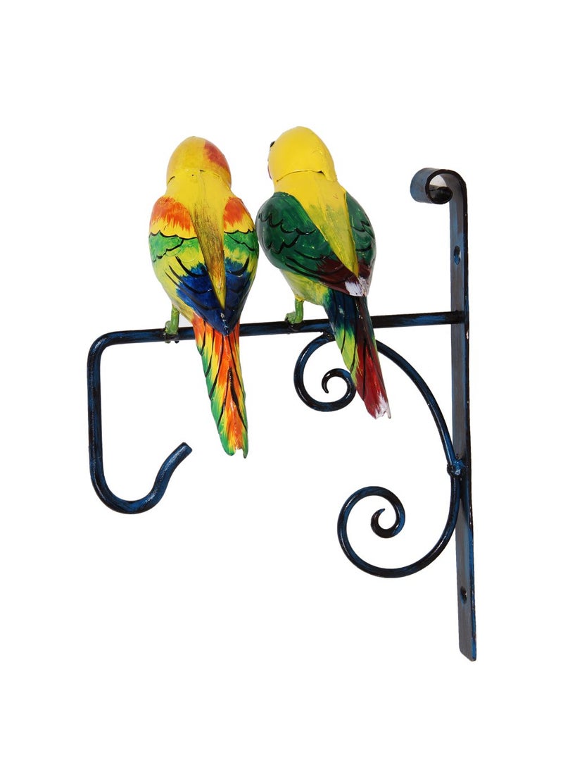 Wonderland Wonderland Two Parrots Wall Hook/Hanger/Planter Hanger (Home Decor, Garden Decor, Gift, Gifting)  - Image 2