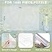 XGKHOM 1500 Pieces Puzzle Board Cover Mat 34x26 Jigsaw Puzzle Table Cover with Locking Buckles Transparent and Frosted Replacement Cover Cover Mat Only - Image 4
