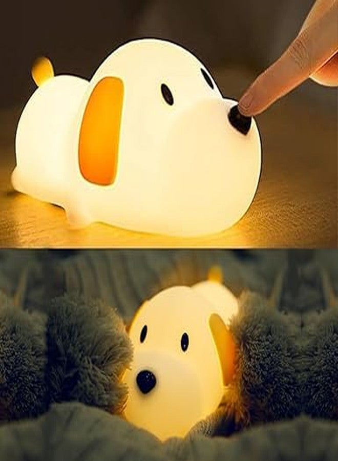 SAPRA Dog Silicone Night Light for Kids – LED Silicone Dog Lamp with Touch Control & Timer | Rechargeable Nightlight for Nursery, Bedroom, Travel or Baby Shower Gift - Image 2