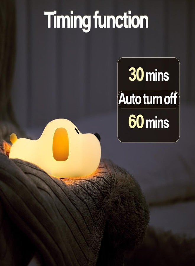 SAPRA Dog Silicone Night Light for Kids – LED Silicone Dog Lamp with Touch Control & Timer | Rechargeable Nightlight for Nursery, Bedroom, Travel or Baby Shower Gift - Image 4