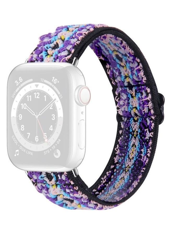 NIBEMINENT Elastic Watch Strap For Apple Series 7 41mm/6 & SE 5 4 40mm/3 2 1 38mm Multicolour - Image 1