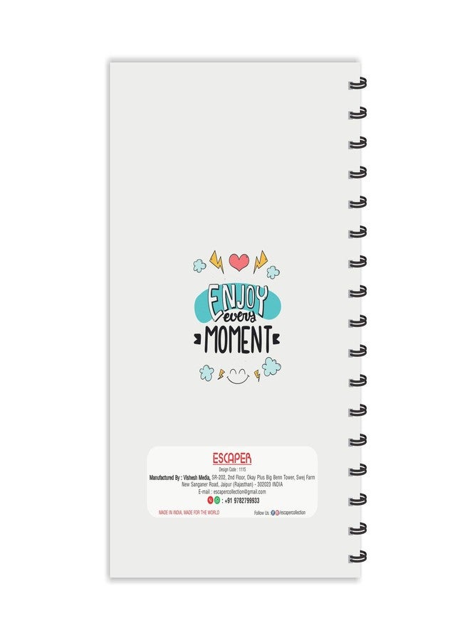ESCAPER Enjoy Every Moment Motivational Quotes Diary, Ruled - A5-8.5 x 5.5 inches Inspirational Diary, Diary Notepad, Diary for Kids, Diary for Office, Diary for Gift - Image 3