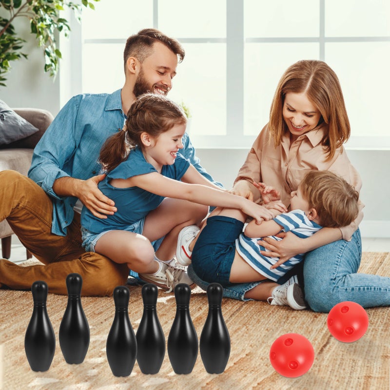1 Set Small Bowling Plaything Portable Bowling Pin Interactive Plaything - Image 3