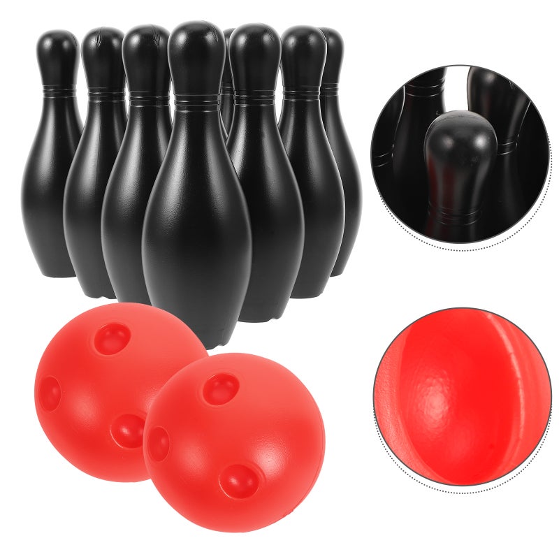 1 Set Small Bowling Plaything Portable Bowling Pin Interactive Plaything - Image 1