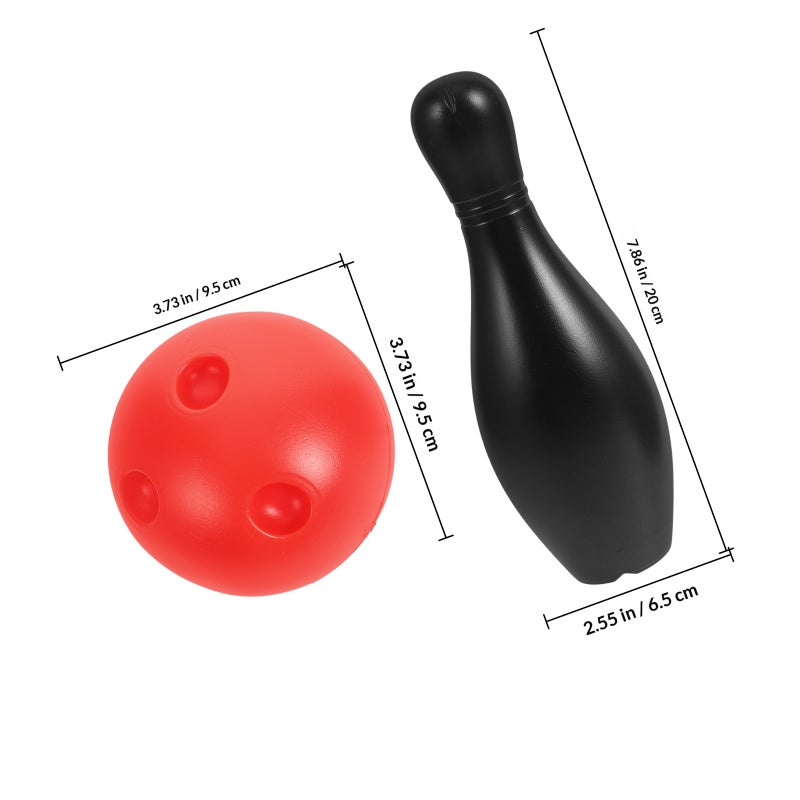 1 Set Small Bowling Plaything Portable Bowling Pin Interactive Plaything - Image 2
