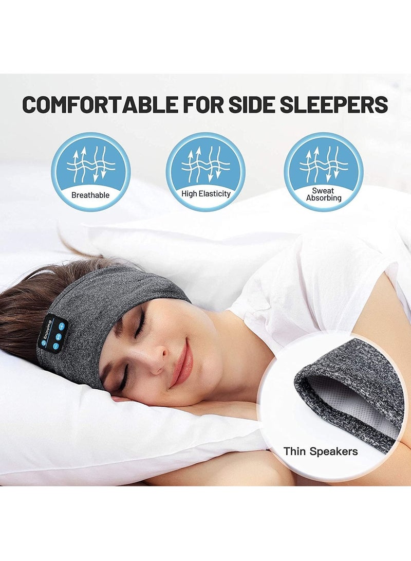 Sleep Headphones Wireless Bluetooth Sports Headband Headphones with Ultra Thin HD Stereo Speakers Perfect for Sleeping Workout Jogging Yoga Insomnia Air Travel Meditation - Image 2