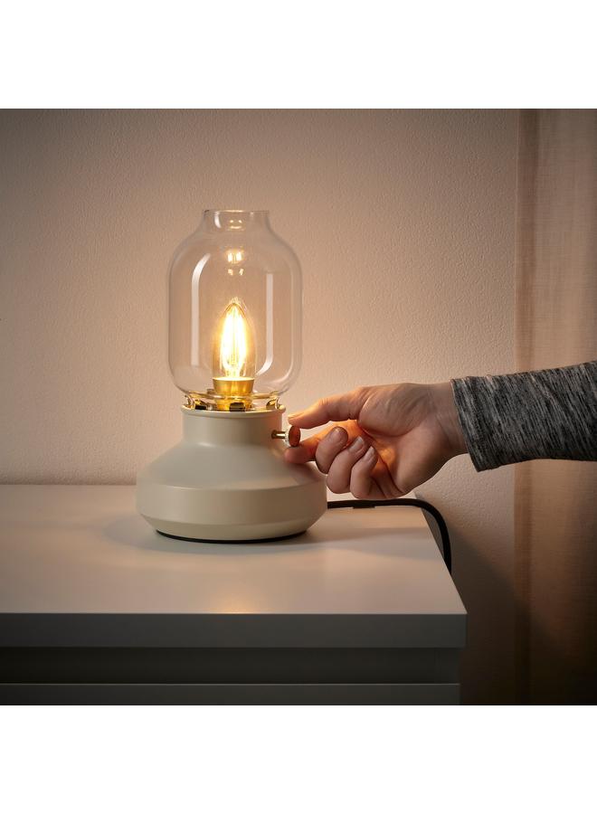 Zaboon Table Lamp, Dimmable Beige, 25 Cm - Image 4