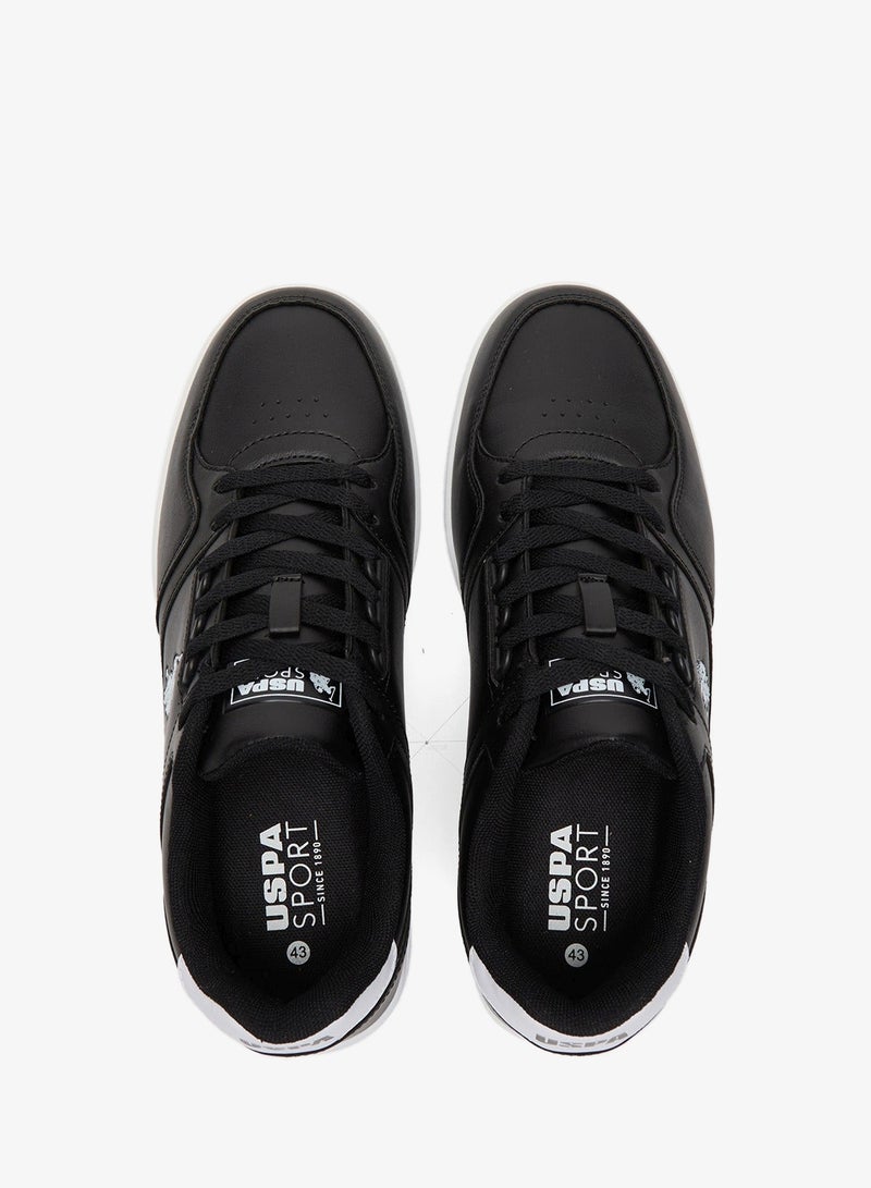 يو اس بولو اسن سنيكرز رجالي أسود كلاسيكي برباط - Image 4